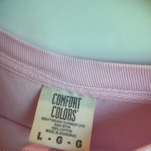 Comfort Colors Light Pink Crewneck Tee - Picture 3 of 5